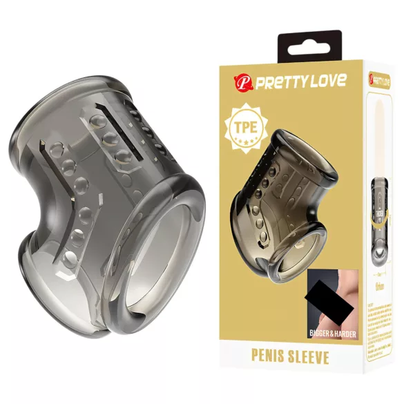 Pretty Love - Penis- und Hodenring (transparent)