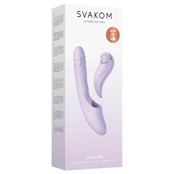 Svakom DuoGlow - App-gesteuerter G-Punkt- und Klitoris-Vibrator (lila)