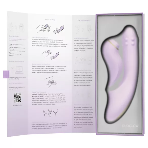 Svakom DuoGlow - App-gesteuerter G-Punkt- und Klitoris-Vibrator (lila)