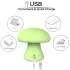 Magic Mushroom - Wiederaufladbarer Gesichtsmassager (grün)