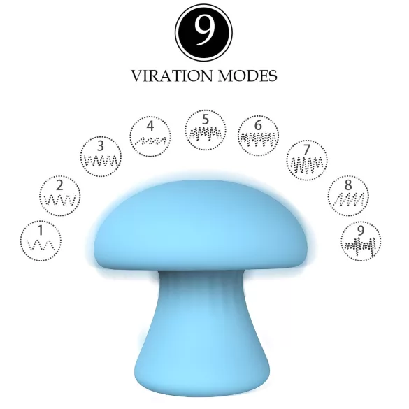 Magic Mushroom - Akku-Gesichtsmassager (blau)