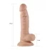 Real Extreme - G-Punkt-Dildo mit Saugnapf und Hoden - 19 cm (hautfarben)
