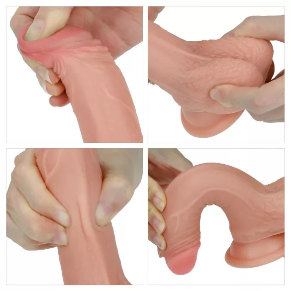 Lovetoy Nature Cock - Doppelschichtige realitätsnahe Dildo - 18cm (natur)