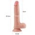 Lovetoy Nature Cock - Doppelschichtiger, realistischer Dildo 20cm (natur)