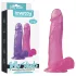 Lovetoy Jelly Studs - Saugnapf-Dildo - 20cm (pink)