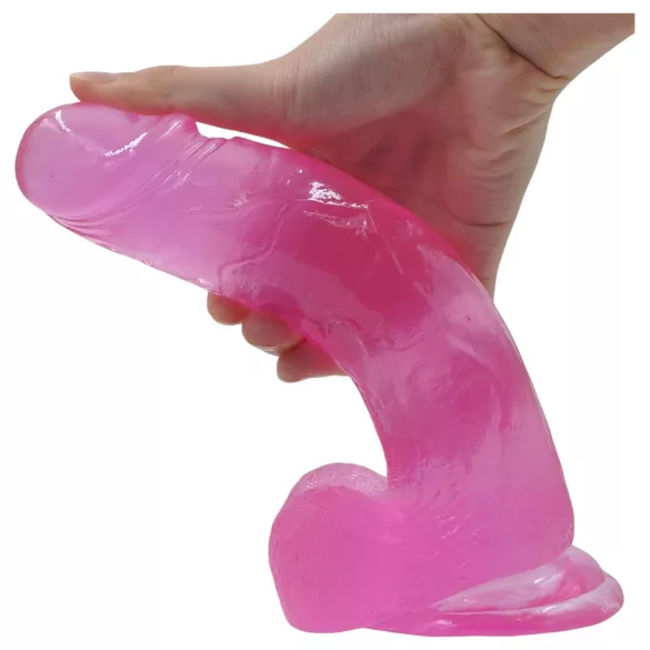 Lovetoy Jelly Studs - Saugnapf-Dildo - 20cm (pink)