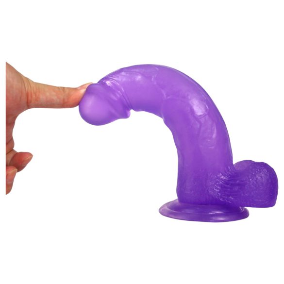Lovetoy Jelly Studs - Saugnapf-Dildo - 20cm (lila)