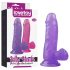 Lovetoy Jelly Studs - Saugnapf Dildo - 15cm (lila)