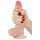 Lovetoy Sliding-Skin - doppelter Dildo - 18cm (natur)