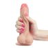 Lovetoy Sliding-Skin - doppelter Dildo - 18cm (natur)