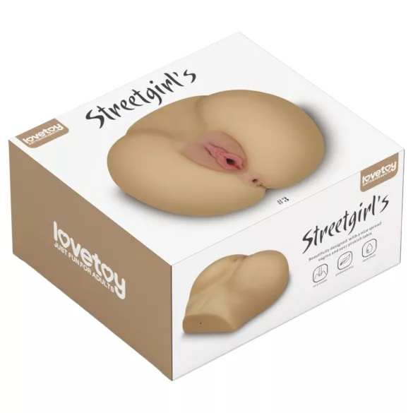 Lovetoy Streetgirl's - Kunstvagina- und Po-Torso (hautfarben)