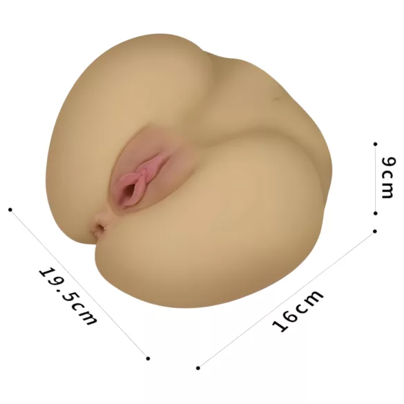 Lovetoy Streetgirl's - Kunstvagina- und Po-Torso (hautfarben)