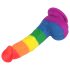 Lovetoy Prider - realistischer Silikon-Dildo - 19cm (Regenbogen)
