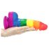 Lovetoy Prider - realistischer Silikon-Dildo - 19cm (Regenbogen)