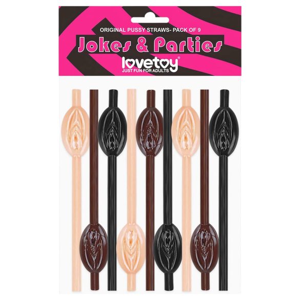 Lovetoy - Lustvolle Trinkhalme (natur-braun-schwarz)
