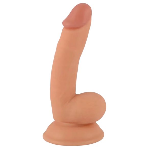 Mr. Rude - Saugnapf, hodenähnlicher, realistischer Dildo - 18 cm (natur)