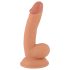 Mr. Rude - Saugnapf, hodenähnlicher, realistischer Dildo - 18 cm (natur)