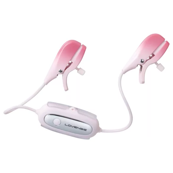 Lovense Gemini - App-gesteuerte vibrierende Brustwarzenklemmen (Pink)