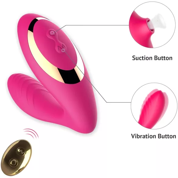 Tracy's Dog 2 - Luftwellen 2in1 Vibrator (rosa)
