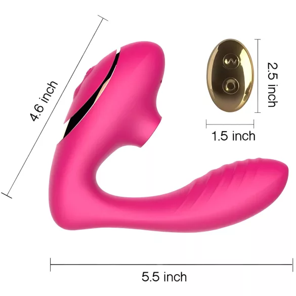 Tracy's Dog 2 - Luftwellen 2in1 Vibrator (rosa)