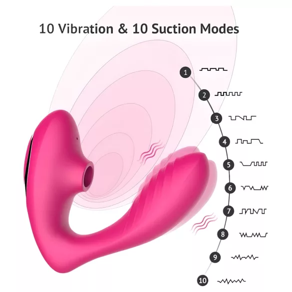 Tracy's Dog 2 - Luftwellen 2in1 Vibrator (rosa)