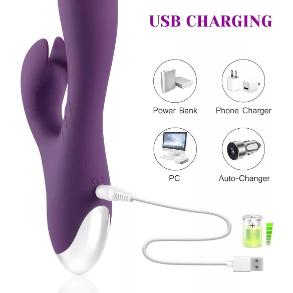 Tracy's Dog Rabbit - Wasserdichter Klitorisvibrator (Lila)
