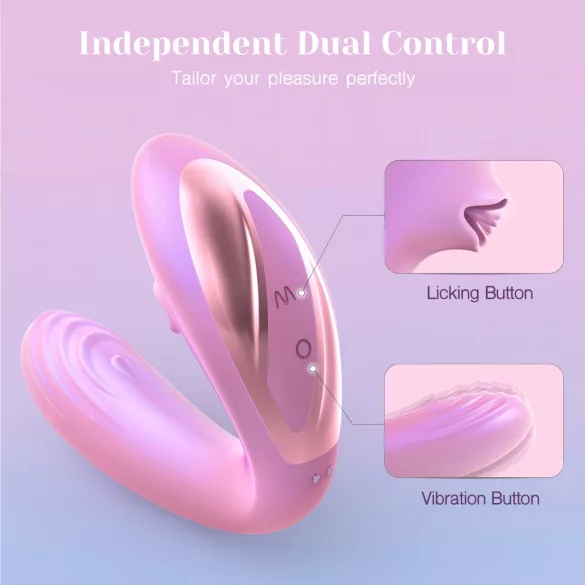 Tracy's Dog OG Lick - G‑Punkt‑Vibrator und Klitorisstimulator (Pink)