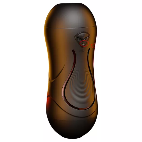 Leopard - Mund- und Kunstvagina-Penisvibrator (naturfarben)