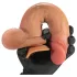 FeelSkin - ultra-realistische Dildo mit Hoden - natur (18,5 cm)