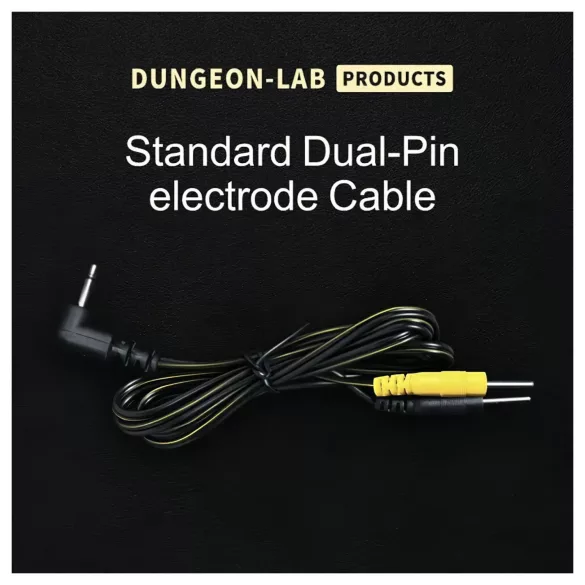 DG-LAB - Elektrodenkabel von 2,5-mm-Klinke auf 2-mm-Stecker (schwarz)