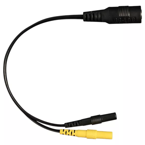 DG-LAB - Elektrodenverteiler von 2,5‑mm‑Buchse auf 2‑mm (schwarz)