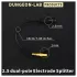 DG-LAB - Elektrodenverteiler von 2,5‑mm‑Buchse auf 2‑mm (schwarz)