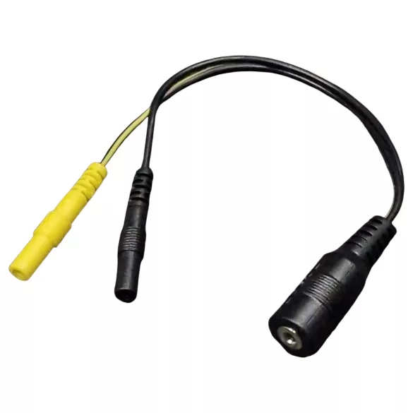 DG-LAB - Elektrodenverteiler von 2,5‑mm‑Buchse auf 2‑mm (schwarz)