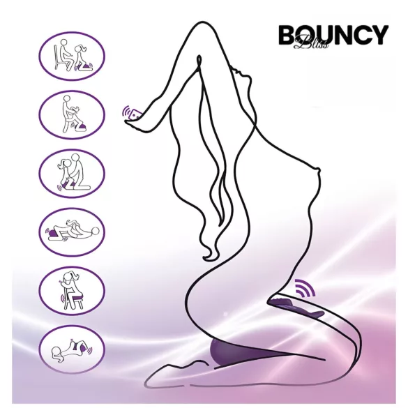 Bouncy Bliss Classic - aufblasbares Kissen-Vibrator (lila)