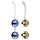 Nalone Yany Love - vielseitiges Liebeskugel-Set (blau-gold)