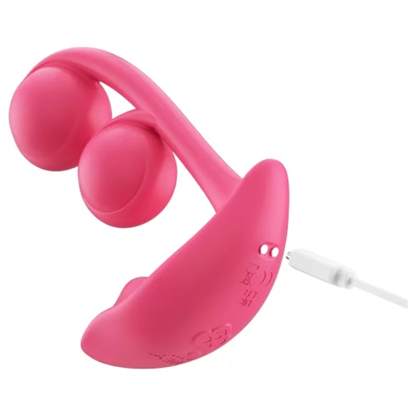 Honey Play Box Melody - App-gesteuerter Perl-2-in-1-Vibrator (rot)