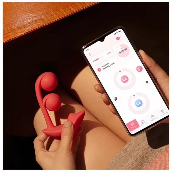 Honey Play Box Melody - App-gesteuerter Perl-2-in-1-Vibrator (rot)