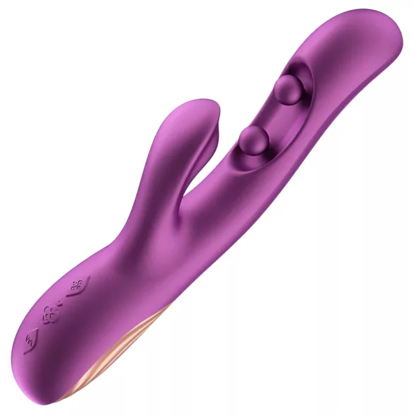 Honey Play Box Gem - App-gesteuerter G-Punkt- und Klitorisvibrator mit Perlen (lila)