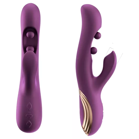 Honey Play Box Gem - App-gesteuerter G-Punkt- und Klitorisvibrator mit Perlen (lila)