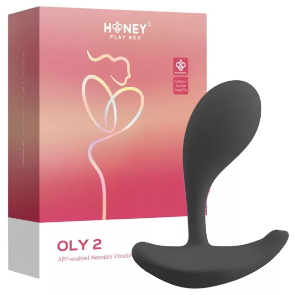 Honey Play Box Oly 2 - App-gesteuerter G-Punkt- und Klitorisstimulator Vibrator (schwarz)