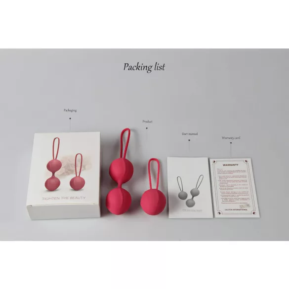 Cotoxo Cherry - 2-teiliges Ben-Wa-Kugel-Set (rot)
