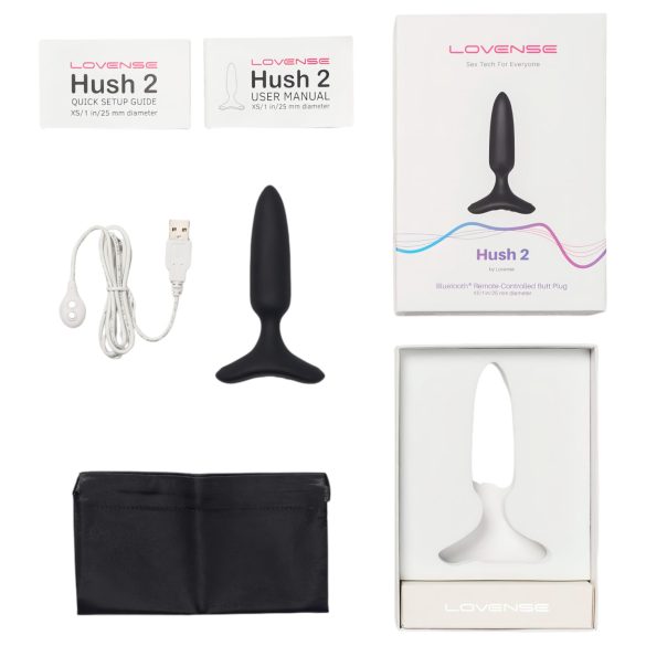 LOVENSE Hush 2 XS - Akku Analvibrator klein (25mm) - schwarz