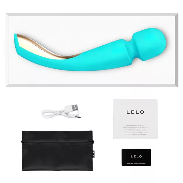 LELO Smart Wand 2 - groß - akkubetriebener Massagevibrator (türkis)