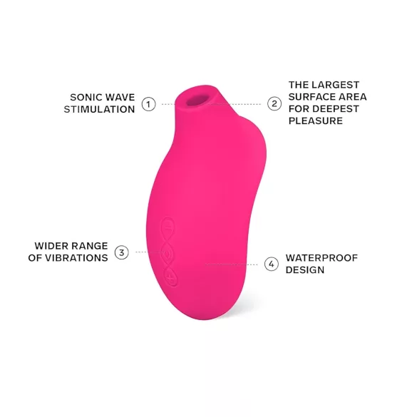 LELO Sona 2 - Schallwellen-Klitorisstimulator (Kirschrot)