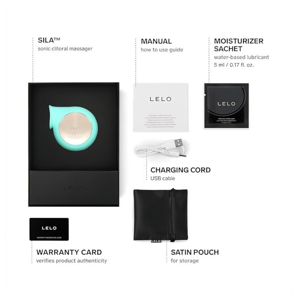 LELO Sila - Wasserdichter Schallwellen-Klitorisstimulator (Türkis)