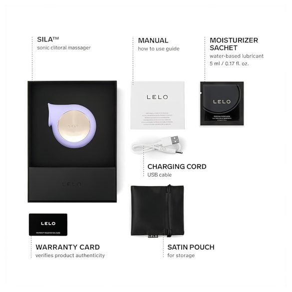 LELO Sila - Wasserdichter Schallwellenvibrator für die Klitoris (Lila)
