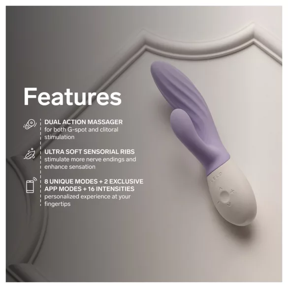 LELO INA Twist - appgesteuerter G-Punkt-Vibrator mit Klitorisarm (lila)