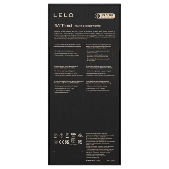 LELO - INA Thrust stoßender Rabbitvibrator (lila)