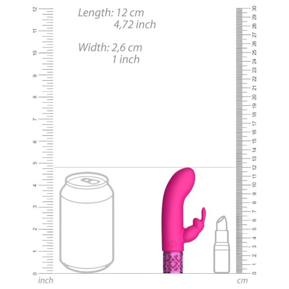 Royal Gems Dazzling - Wiederaufladbarer Klitorisvibrator (pink)