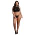 Le Désir Plus Size - Strass-Party-Set - Schwarz (XL-3XL)